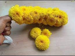 Hi Friends Welcome To Jeet Rangoli Aaj Hum Ek Easy Aur Tricky Rangoli Sikhenge This Channel Based On All Ar Flower Garland Diy Flower Garlands Floral Garland