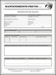Formato Para Recepcion Del Equipo Formato Para Reporte De Mantenimiento Formato Para Entrega D Mantenimiento Preventivo Mantenimiento Orden De Servicio