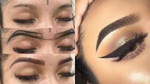 Arch then, angle the pencil across the eye and through the pupil, this is where your arch starts. Eyebrow Tutorial For Beginners How To Shape Eyebrows And Eye Makeup Youtube