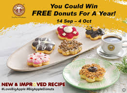 Who says you have to settle to be happy? Score One 1 Year S Worth Of Unlimited Donuts From Big Apple Donuts Coffee Kl Foodie