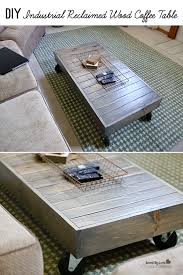 1/4 plywood cut to the size of your table top. Diy Industrial Reclaimed Wood Coffee Table