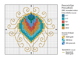 Free Cross Stitch Chart Peacock From Sewandso Uk By Leslie