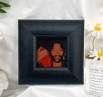 Groothandel Fabrikanten Moderne Gentleman Stijl Donker Lederen Massief  Houten Fotolijst Voor Kunst Muur Opknoping Home Deco