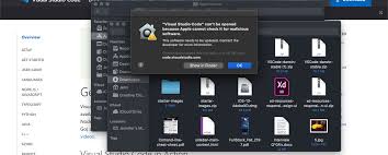 Visual Studio Code Can T Be Opened Because Apple Cannot Check It For Malicious Software Stack Overflow
