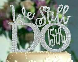 For the most part the 15th anniversary of your wedding ceremony is referred to as the crystal anniversary as it was traditional to give the couple gifts of crystal items to celebrate their anniversary of being together for 15 years. 20th Wedding Anniversary Party Decorations