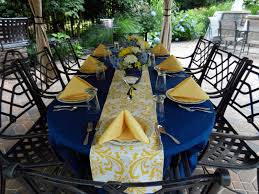 A Setting For Graduation Yellow Table Graduation Party Setting Wedding Table Settings