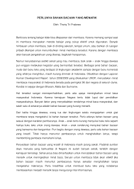 Ikuti training gabungan membaca cepat & mind map di jakarta Pdf Perlunya Bahan Bacaan Yang Menarik