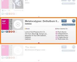 Metalocalypse Dethklok Dethalbum Iii Debuts At 10 On The