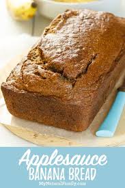 Gesunde Bananenkuchen Mit Apfelmus In 2020 Banana Bread With Applesauce Delicious Banana Bread Recipe Healthy Banana Bread