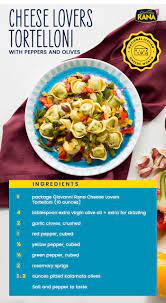 Recipes Cheese Lovers Tortelloni With Peppers And Olives Giovanni Rana Recipe Stuffed Peppers Flavorful Recipes Vegetarian Recipes Easy