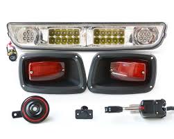 Ezgo Txt Golf Cart Light Kit Street Legal Regular Or Led Lights Bar Led Lights Bar Lighting Gas And Electric