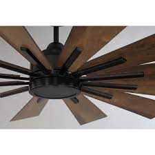 Monte carlo fans 3mavr60bskoa maverick 60 inch brushed steel with koa blades ceiling fan. 60 Clayton 12 Blade Led Windmill Ceiling Fan With Remote Control And Light Kit Included Fan Light Fixtures Ceiling Fan Modern Ceiling Fan