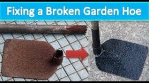 How to replace a garden hoe handle. Fixing A Broken Garden Grub Hoe Handle Youtube