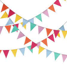Amazon Com Shappy Multicolor Pennant Banner 42 Pieces Triangle Flag Bunting For Party Hanging Decoration Gatew Pennant Banners Hanging Decor Triangle Pennant
