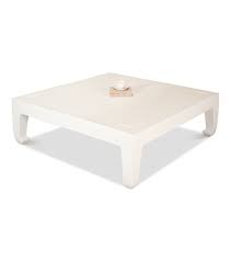 Some common forms of rectangular, round, oval and square. Reclaimed Pine Large Square Coffee Table With Asian Style Flare White Finish