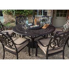 Including kitchen tables, extending dining tables, and dining chairs. Hartman Cast Aluminium Amalfi 6 Seater Round Table Set Birstall