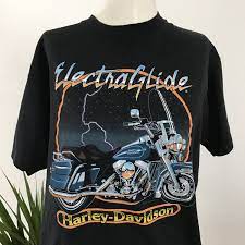 Vintage Harley Davidson T Shirt Electric Glide Motorcycle Etsy Vintage Harley Davidson Harley Davidson T Shirts Harley Davidson