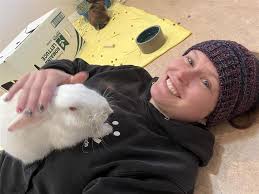 Live rent-free with my best friend 😂😂❤️😊 and still being taken care of!  Omg this must be heaven “bunny's voice”😊❤️❤️