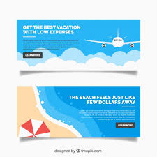 Discover 17 travel banner designs on dribbble. Download Vector Decorative Travel Banners In Flat Design Vectorpicker