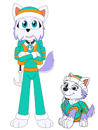 Everett Everest Mihkailinova And Puppy Everest By Pawpatrolucs2019 On Deviantart Everest Paw Patrol Paw Patrol Paw