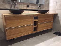 Custom Bamboo Bathroom Furniture With Godmorgon Ikea Hackers In 2020 Bamboo Bathroom Bathroom Furniture Ikea Vanity