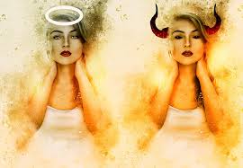 effet miroir, ange, démon, s'aimer, se voir