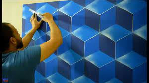 اصنع بنفسك ديكور خليه النحل بقطعه كرتون احمد ثابت 3d hexagon design youtube home decor decor wall painting