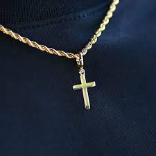 Men's gold filled beveled edge cross pendant. Iced Diamond Gold Cross Pendants Gold Presidents