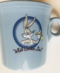 Vtg Warner Bros Bugs Bunny What S Cookin Doc Coffee Mug Blue Homer Laughlin Homerlaughlin Cute Coffee Mugs Mugs Personalized Coffee Mugs