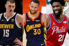 Nba's most valuable player for the 2021 year judging by the media poll and betting sites is denver nuggets star nikola jokic aka joker. Nba Mvp Award Finalists Jokic Curry Embiid 2021 Hypebeast