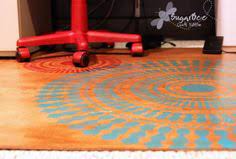 make a plastic free rolling chair mat on the cheap sugar bee crafts rugs rolling chair diy rug