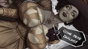 Then you noticed that lady dimitrescu would tell the head maid to assign you to clean rooms that were near wherever she was. Re8 Tall Vampire Lady Alcina Dimitrescu Thirsty Fanart Youtube