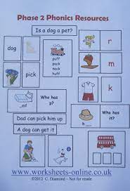 Phase 2 Phonics Resources For Teachers Parents And Tutors Of Children Aged 4 And 5 Years Old Phase 2 Phonics Phonics Educational Worksheets