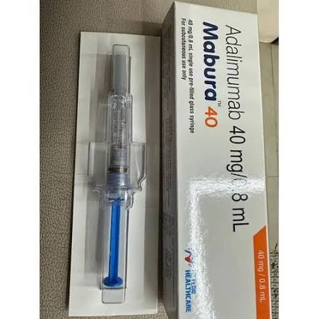 Mabura Adalimumab 40 Mg Injection - 40mg/8ml, Pre-filled Syringe, Subcutaneous Route | Effective Treatment, Pain Relief, Improved Mobility, Reduces Inflammation at 12000.00 INR in Chennai | Sainav Healthcare