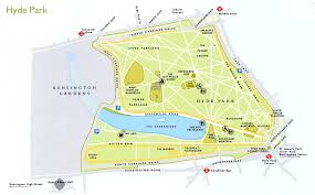 At the top of the park is the site where the large glass crystal palace exhibition building stood between 1854 and 1935. Foto Server By Carnaval Com Top Hits Display Hyde Park Map