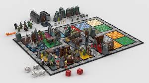 Set de juego y juego de mesa lego ninjago viaje a los calabozos calavera (71717) con. Recrean El Juego De Mesa Heroquest Con Piezas Lego