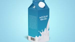 Download Milk Carton Box Packaging Mockup Set Free Package Mockups
