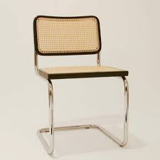 Preis pro stück vintage marcel breuer b33 stendig schwarzes lederrohr chrom freischwinger stühle esszimmer. Marcel Breuer Cesca Stuhl Steelclassic