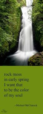 Tanka Poem Rock Moss By Michael Mcclintock Poem A Day Haiku Poems Poetic Quote