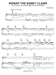 Nightmare night piano sheet music best music sheet. Danny Elfman Kidnap The Sandy Claws From The Nightmare Before Christmas Sheet Music Pdf Notes Chords Christmas Score Easy Piano Download Printable Sku 57851