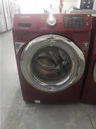 Best matching washer and dryer sets. Samsung Burgundy Front Load Washer And Gas Dryer Set With Steam Out Of Stock Kimo S Appliances Van Nuys