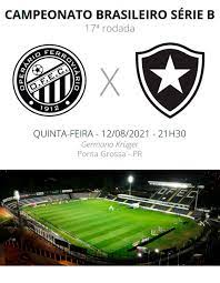 A equipe também venceu o brasileirão da série b em 2015. Operario Pr X Botafogo Veja Onde Assistir Escalacoes Desfalques E Arbitragem Brasileirao Serie B Ge