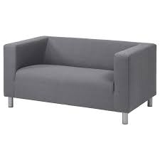 It will not fit over the leather version. Klippan Compact 2 Seat Sofa Flackarp Grey Ikea Ireland