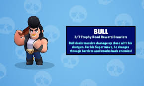 In this brawl stars tips and tricks the other trophy road brawlers are colt (60 trophies), bull (250 trophies), jessie (500 trophies), brock (1,000 trophies), and dynamike (2,000 trophies). I Can T Believe It I Got Bull Brawlstars