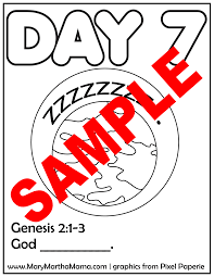 Happy mother's day grandma coloring pages. Creation Coloring Pages Help Kids Learn The Story Mary Martha Mama