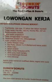 Maybe you would like to learn more about one of these? You Re Not Qualified To Work At Dunkin Donuts Indonesian Observations
