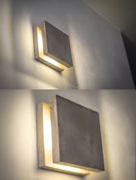 Switch is located aside, or with wire. Lampara De Pared De Hormigon Sc 3 Hechos A Mano Lampara Por Dtchss Plug In Wall Lamp Concrete Lamp Wall Lamp