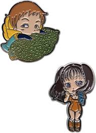 Amazon.com: Great Eastern Entertainment 50674 Seven Deadly Sins: King and  Diane Group Metal Pins, Small, Multicolor : Toys & Games