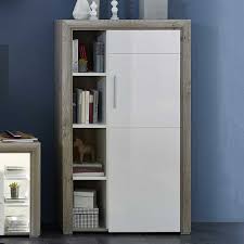 Graues bad möbel set komplett mit led spiegel nitusa. Graue Eiche Weiss Mdf Kommoden Online Kaufen Mobel Suchmaschine Ladendirekt De