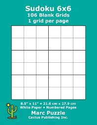 This hard sudoku printable 6 per page are good enough to fill your head with numbers and puzzles. Sudoku 6x6 106 Blank Grids 1 Grid Per Page 8 5 X 11 216 X 279 Mm White Paper Page Numbers Number Place Su Doku Nanpure 6 X 6 Puzzle Template Boards